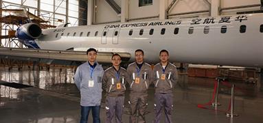 春節期間成都富凱完成B757-200飛機飛行數據記錄系統線路改裝技術支援工作