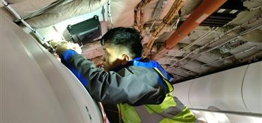 成都富凱為紅土航空完成首架A320飛機機上客艙局域網系統加裝