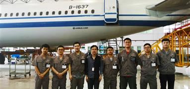 成都富凱順利完成國航A320系列飛機(jī)WiFi系統(tǒng)改裝項(xiàng)目